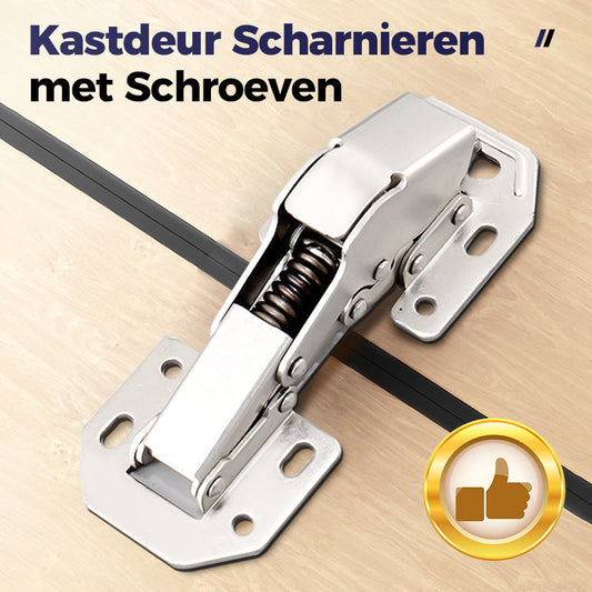 4-pak Kastdeur Scharnieren met Schroeven