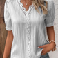 ⏳ Beperkte tijd 50% korting! 💥V-hals effen gekleurde kanten elegante blouse