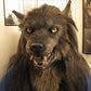 Werewolf headdress Glowing eyes Movable costume mask