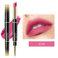 💄Dubbelzijdige lippenstift, automatische lipliner, mat, waterproof, lichtecht, antikleeflaag💄