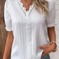 ⏳ Beperkte tijd 50% korting! 💥V-hals effen gekleurde kanten elegante blouse