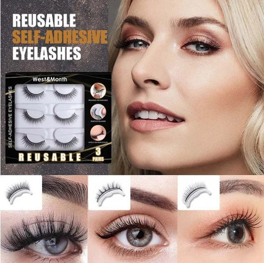 👀Waterproof & Reusable Self-Adhesive Eyelashes