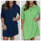 🔥HOT SALE-49% OFF💝Women’s Summer Plus Size Shirt Dress