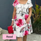 🌸Voorjaarsspecials🌸 Cascadejurk met meerdere planten en bloemenprint