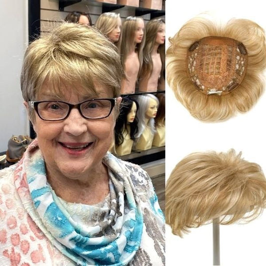 🔥77％ off ！HOT SALE🔥One piece short hair natural wig with bangs 👱