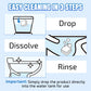 🔥🔥Hot Sale 49% Off🍋Lemon Scent Toilet Cleaning Effervescent Tablets