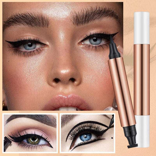 Verleidelijke cat eye stempel eyeliner