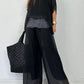 Dubbelzijdige pailletten stiksels top met broek