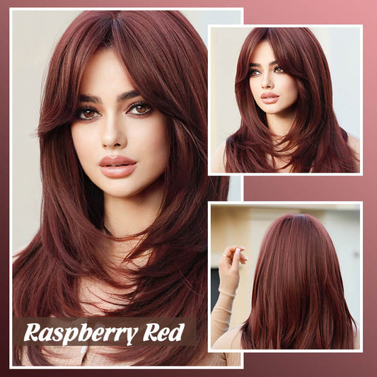 💕HOT SALE💕49%OFF✨Wig long hair Layered bangs wigs