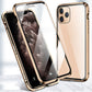 Magnetisch dubbelzijdig glas telefoonhoesje voor iPhone-serie
