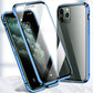 Magnetisch dubbelzijdig glas telefoonhoesje voor iPhone-serie