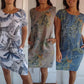 🌷2025 Hete verkoop - 62%korting🍀Jurk met ronde hals en botanische print voor dames