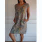 🌷2025 Hete verkoop - 62%korting🍀Jurk met ronde hals en botanische print voor dames
