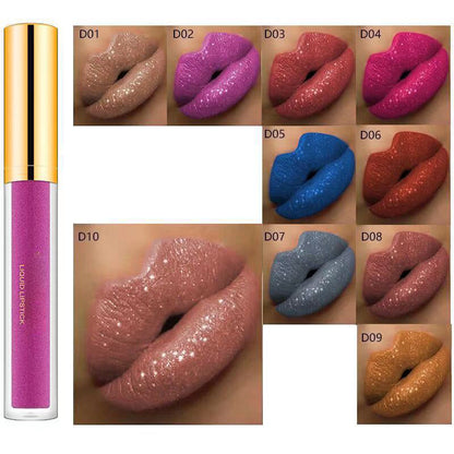 💥 ist im Sonderangebot! --Metallic Liquid Diamond Glitter Lipstick 💄2024 Last 1 Day Sale!