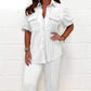Summer Breathable Versatile Pleated Fabric 2-Piece Set for Women--free shipping