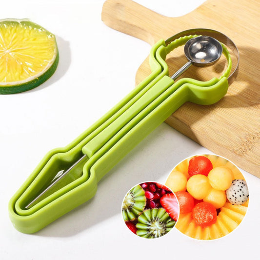 3-in-1 Stainless Steel Melon Baller Scoop Tool Kit