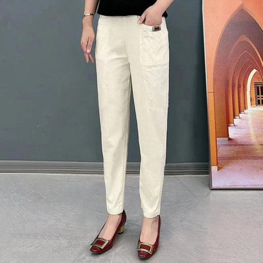 Women's Elastic Waist Casual Pants