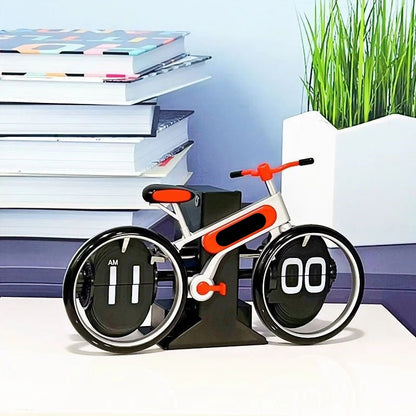 Retro Bicycle-shaped Digital Flip Desk Clock - Home & Office Decor