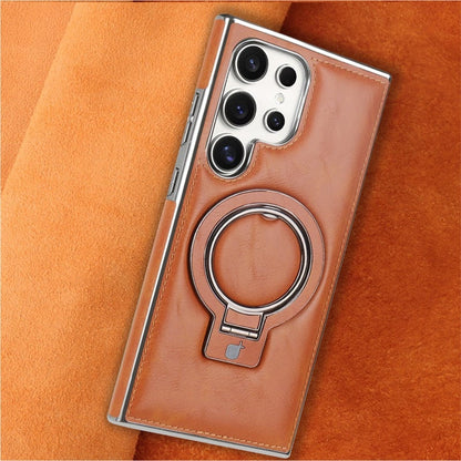 Retro Style Magnetic Phone Case with Stand For Samsung