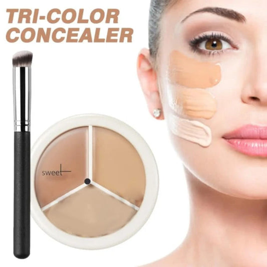 ⏳Beperkte tijd 50% korting💥Tri-Coloured Concealer Palette Om Acne Littekens En Donkere Kringen Te Bedekken
