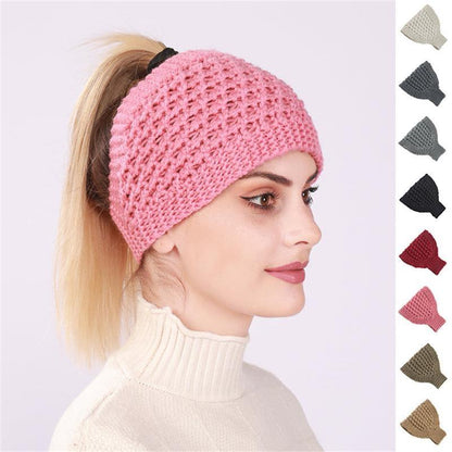 🔥－60％off🔥 Hollow Out Ponytail Women Beanie