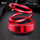 Solar Rotating Double Ring Suspension Car Aromatherapy Ornament