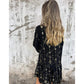 💐Dames Midi-jurk met geometrisch patroon Comfortabele V-hals