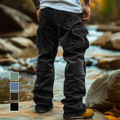 Men's Casual Cargo Pants with Pockets