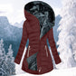 Women's Slim Fit Padded Coat with Plush Lining