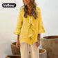 🎉2025 HOT SALE🔥 Blouse met opstaande kraag en klokmouwen voor dames