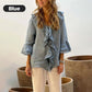 🎉2025 HOT SALE🔥 Blouse met opstaande kraag en klokmouwen voor dames