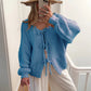 Gunilla gebreid vest met stropdas details