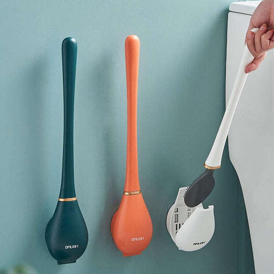 ⌛50% korting! Twee kopen is een betere deal dan één kopen!🔥Moderniteit Huishoudelijk Flexografie Silicone Toiletborstel
