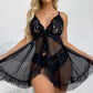 💞 V-hals pyjamaset met kanten camisole voor dames