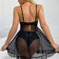 💞 V-hals pyjamaset met kanten camisole voor dames