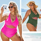 ⏳Beperkte tijd 50% korting!  👙Dames push‑up badpakken met buikcontrole, V‑hals en uitsnijdingen