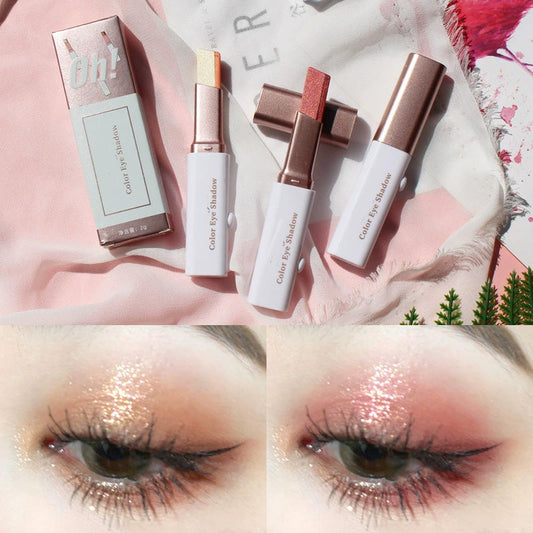 ⏳Begrenzte Zeit 50% Rabatt💥Dubbele Kleur Glitter Kleurverloop Oogschaduw Stick
