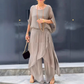 💗50% korting voor een beperkte tijd💗2025 Losse top en wijde broek met split, chiffon 2-delige set