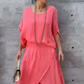 💗50% korting voor een beperkte tijd💗2025 Losse top en wijde broek met split, chiffon 2-delige set