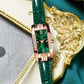 Dames Elegant Kwarts Horloge Met Vierkant Design