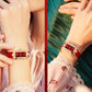 Dames Elegant Kwarts Horloge Met Vierkant Design