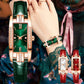 Dames Elegant Kwarts Horloge Met Vierkant Design