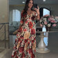 ⏳Beperkte tijd 50% korting!💥 🌸Speciale prijs🌸Women's V-neck print dress