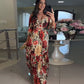 ⏳Beperkte tijd 50% korting!💥 🌸Speciale prijs🌸Women's V-neck print dress