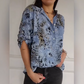 ⏳Beperkte tijd 60% korting!💥 Dames casual half button bedrukt overhemd