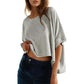 ⏳Beperkte tijd 50% korting💥Dames Casual Losse Korte Mouw Top