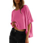 ⏳Beperkte tijd 50% korting💥Dames Casual Losse Korte Mouw Top