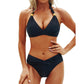 🏖️Hot Sale 50% korting💕 Flatterende tweedelige bikiniset - Push-up halter en V-uitsnede onderkant