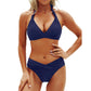🏖️Hot Sale 50% korting💕 Flatterende tweedelige bikiniset - Push-up halter en V-uitsnede onderkant