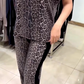 🎯 Direct geleverd vanuit de fabriek ✨ Damesmode Leopardprint Comfortabel 2-deligs Set met Losse Pasvorm